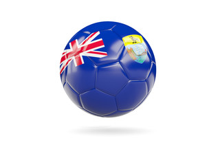 Fototapeta premium Football with flag of saint helena