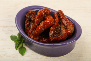 Dried tomato in olive oil