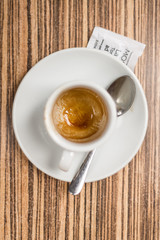 Finished espresso