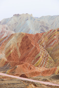Danxia Rainbow Mountains, Zhangye, Gansu Province, China