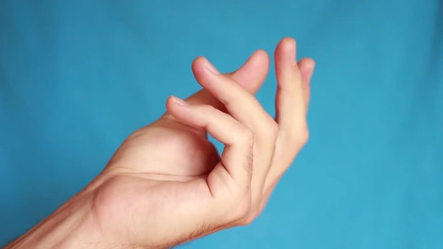 Hand with snapping fingers