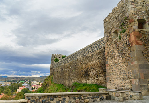 Wall of Rabati Castle in Akhaltsikhe, Georgia