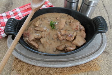 civet sauce champignons