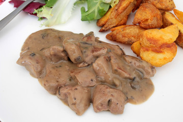 civet sauce champignons