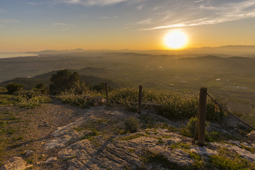 Fototapeta na wymiar Sunset in Alcocebre (Castellon, Spain).