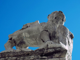 Obraz premium Venice statue of venetian lion saint mark