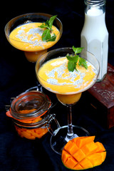 Mango Chia Seeds Milk Shake
