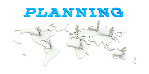Obraz premium planning Global Business