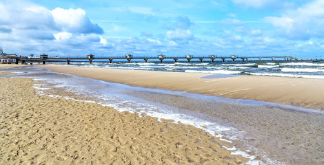 Promenade Strand  Misdroy  Westpommern Ostsee