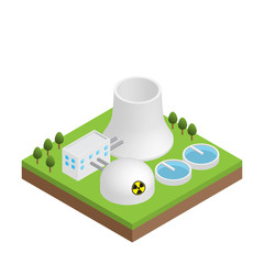 Simple isometric nuclear power plant isolated