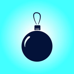 Christmas balls icon. New Year decoration. All to celebrate the New Year and Christmas.
