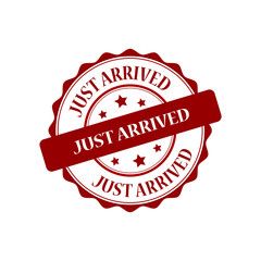 Obraz premium Just married red stamp illustration