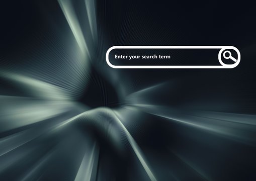 Search Bar with dark virtual background