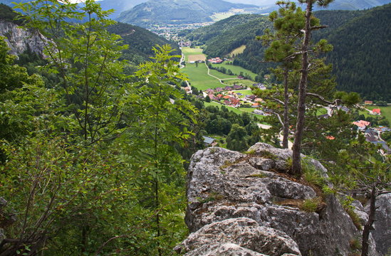 Blick auf Muggendorf vom Hausstein