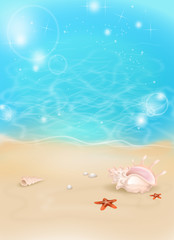 Obraz na płótnie Canvas Seaside summer background