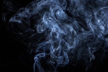 Fototapeta premium smoke on black background