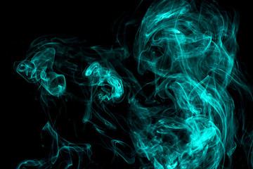 smoke on black background