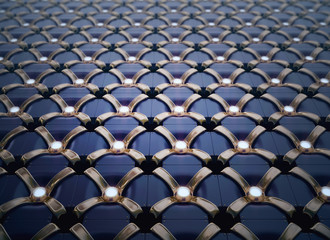 Naklejka premium Elegant 3d pattern. front perspective view . 3d rendering