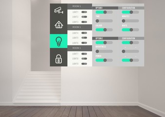 Home automation system App Interface