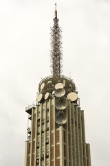 Old television broadcast tower