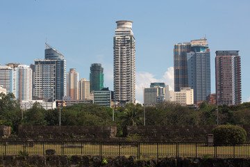 Fototapeta na wymiar view of the city of Metro Manila