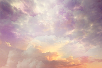 Obraz premium Clouds sky background watercolor colors blur