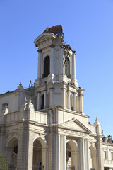 Fototapeta na wymiar Damage on old church during an earthquake in Chile