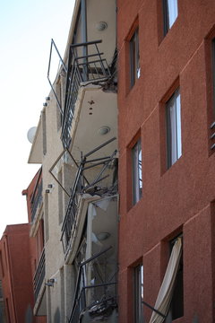 Structural damage for an earthquake in Chile