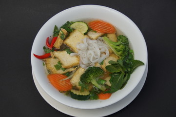 Pho Xao Tofu Vegetarian Vegetarisch chinese vietnamese food essen soup suppe 