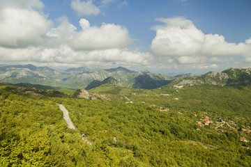 Naklejka premium Montenegro. Lake of Skadar. It is one of the most beautiful lakes in Europe. Skadar Lake is the largest lake in the Balkan peninsula. It is located on the territory of Montenegro and Albania.