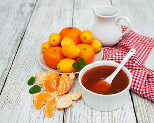 Delicious mandarine  jam