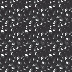Black and white seamless patterns. Hand drawn watercolor lines.