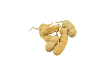 Tamarind isolated on a white background.