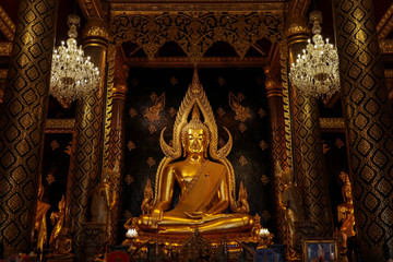Fototapeta premium Temple Buddha statue Thailand The Great Buddha of Thailand, also known as The Big Buddha, Amazing thailand amazing thailand temple beautiful Thailand's most beautiful temples