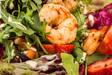 salade de gambas sautées