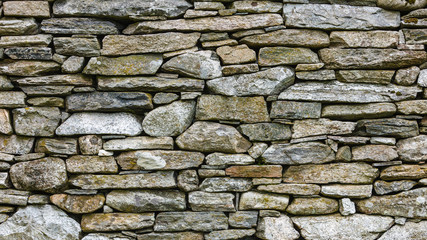 Background wall made of grey stone rocks