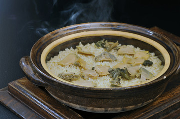 豪華アワビ土鍋炊き