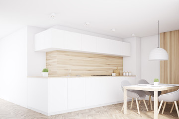 Light kitchen counter, table, corner