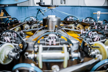 Fototapeta premium Coil with coiled wire.