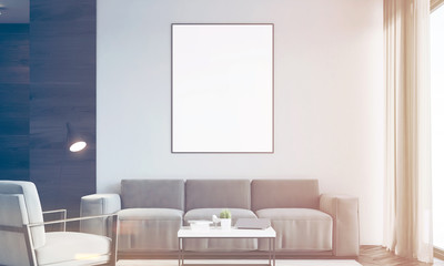 Living room, poster, black, front, toned