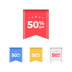 50% Off Flat Badges