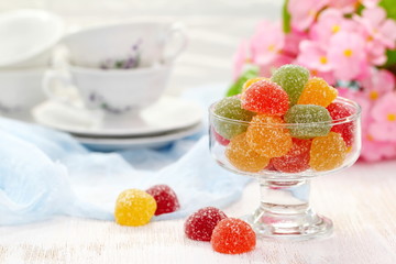 Assorted candies marmalade