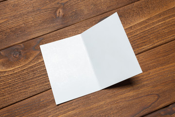 blank paper on desk