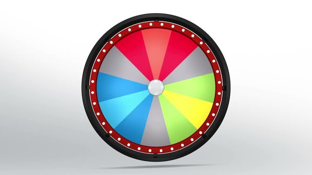 black fortune wheel of 12 area 4K