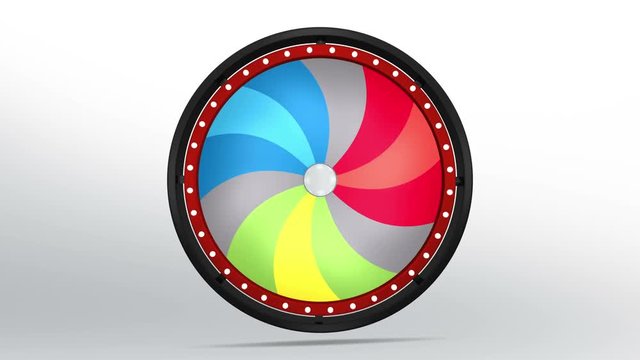 black fortune wheel of 12 area twirl 4K