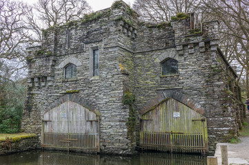 Stone boat house