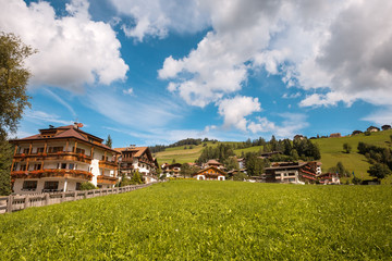 Village Val Gardena South Tirol Dolomites mountain
