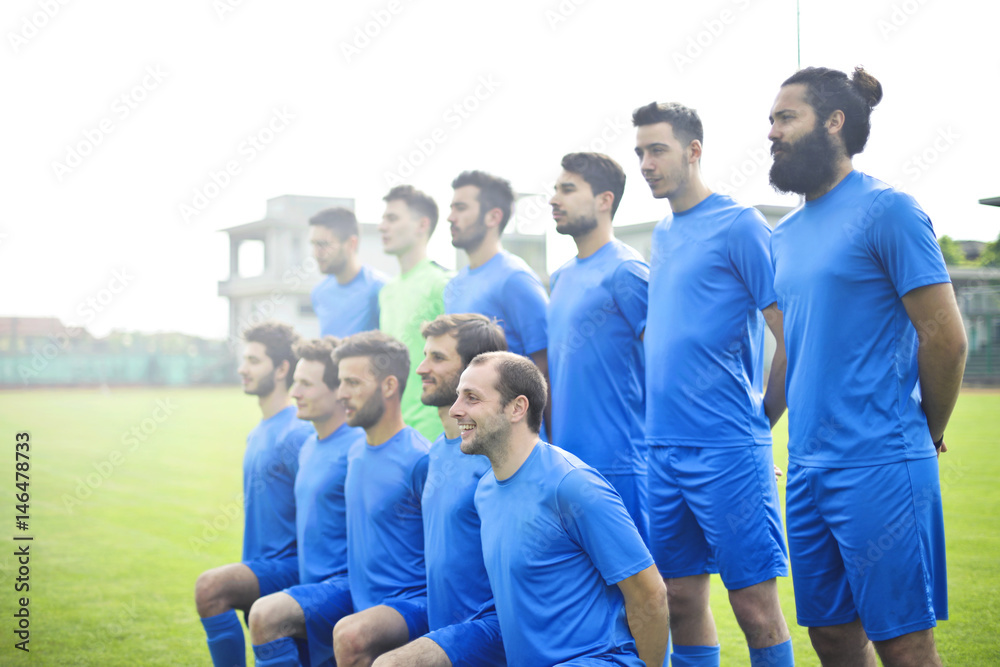 Wall mural soccer team