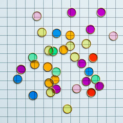 Coloured counters