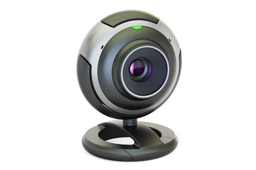 Webcam closeup, 3D rendering